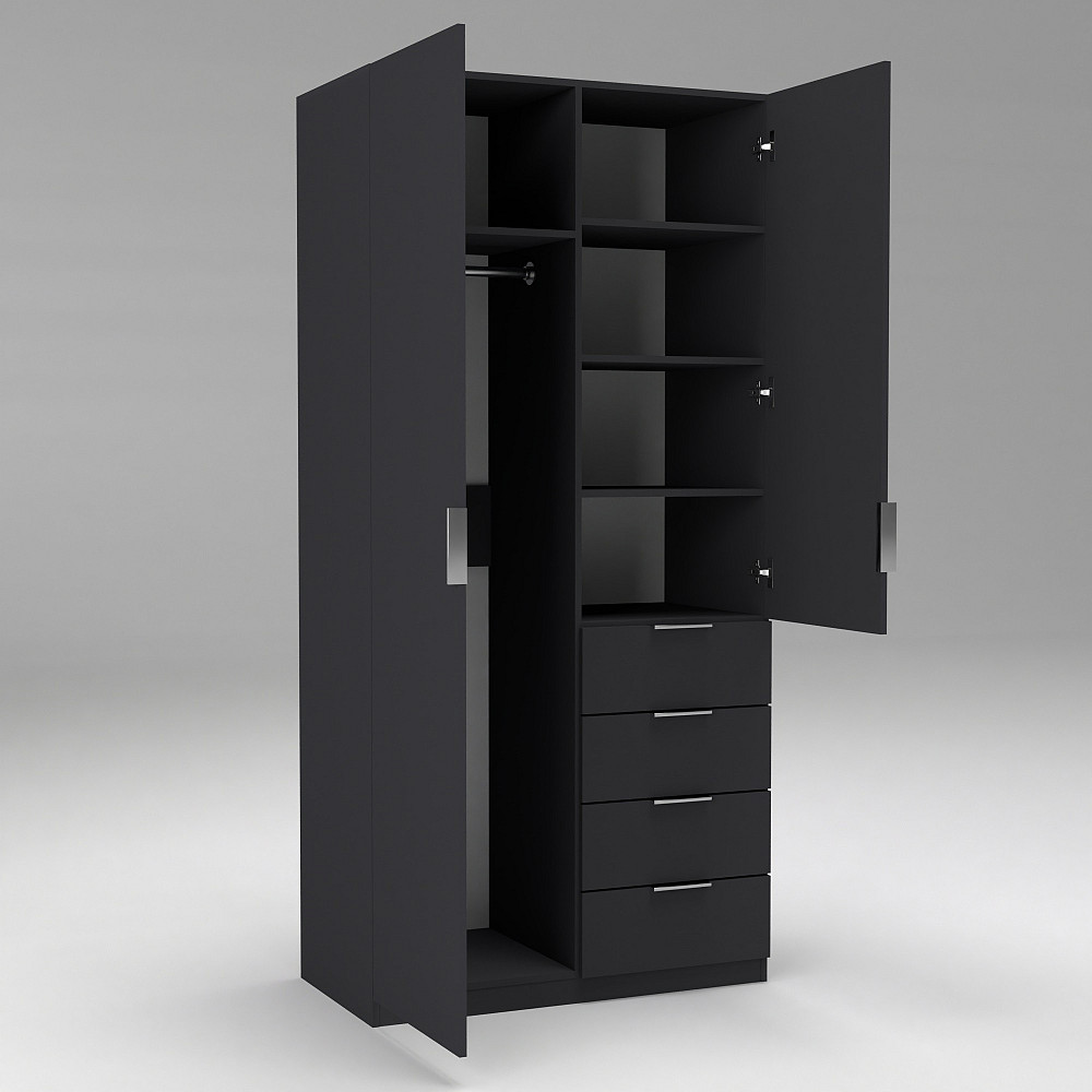 Шафа Крістал 1, Антрацит, 1000х520х2100 Львів - фото 5