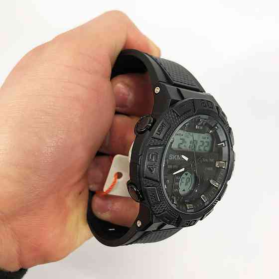 Мужские часы с пластиковым ремешком SKMEI 1881BKWT, Фирменные спортивные часы, Брендовые QJ-427 мужские часы Киев