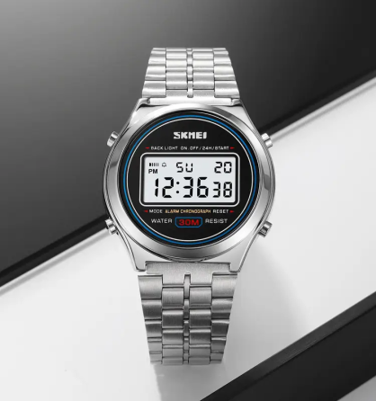 Чоловічий наручний годинник Skmei 2146 вінтаж Сріблястий Вінниця