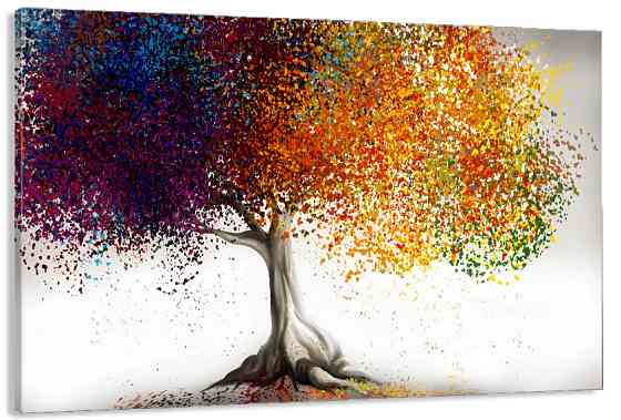 Картина полотно у вітальню / спальню  Осінній пейзаж   MLP_342 ( 60х30см ) Київ