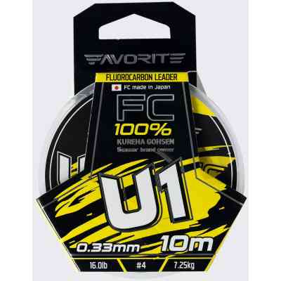 Флюорокарбон Favorite U1 FC 10m 4.0/0.33mm 16.0lb/7.25kg (1693.11.83) Винница