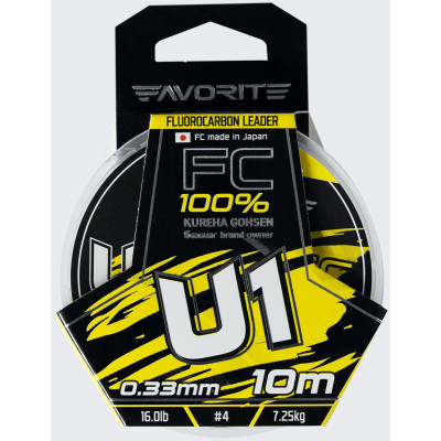 Флюорокарбон Favorite U1 FC 10m 4.0/0.33mm 16.0lb/7.25kg (1693.11.83) Винница - изображение 2