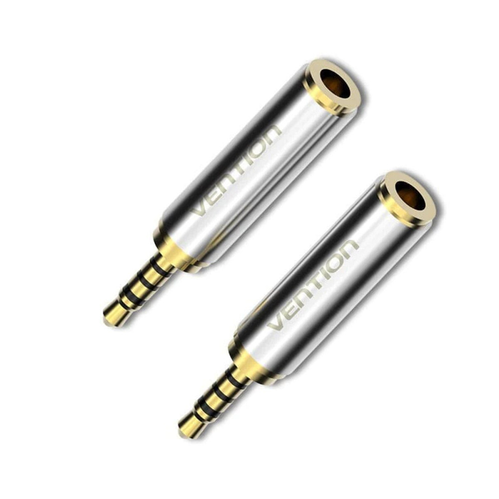 Адаптер Vention 2.5mm Male to 3.5mm Female Audio Adapter Silvery Metal Type (VAB-S02) Київ - фото 1