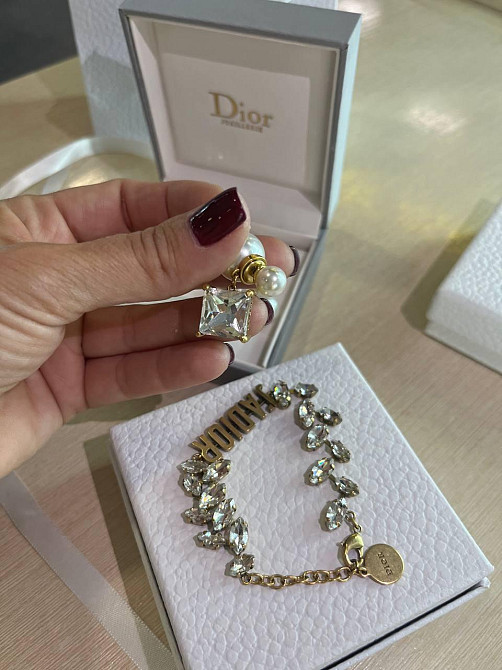 Діор набір сережки та браслет/ Dior Одеса - фото 1