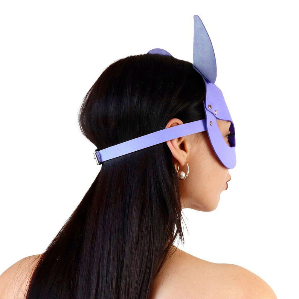 Шкіряна маска мишки Art of Sex - Mouse Mask, колір Лавандовий Sex Aura Київ - фото 2