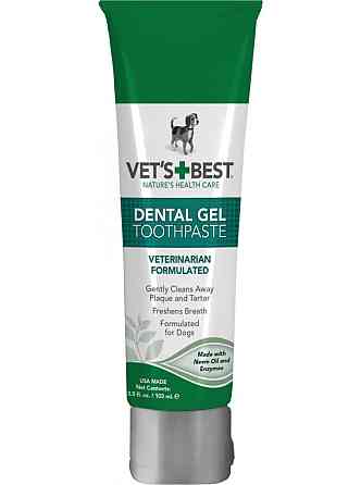 Vet`s Best Dental Gel Toothpaste (Ветс Бест Дентал Гель Тозпасте) гель для чищення зубів для собак Запоріжжя