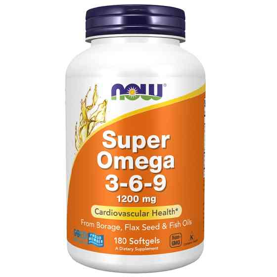 Омега 3-6-9 NOW Super Omega 3-6-9 1200 мг 180 капсул Луцьк
