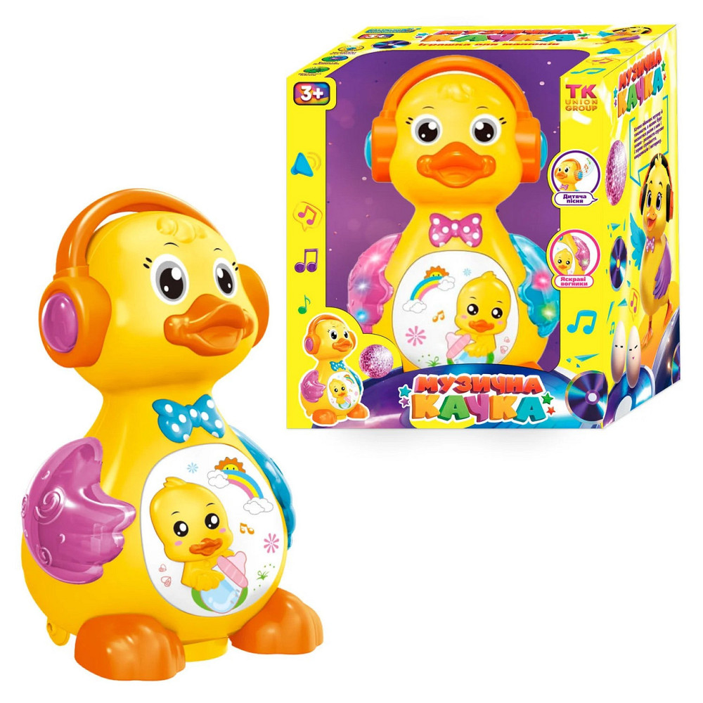 Музичне Каченя TK Group світло звук колесо вільного ходу несе яйця (48510-0619) Чернигов - изображение 1