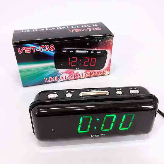 Настольные часы с ярким светодиодным led дисплеем VST-738-4, Настольные цифровые часы OB-591 с подсветкой Киев