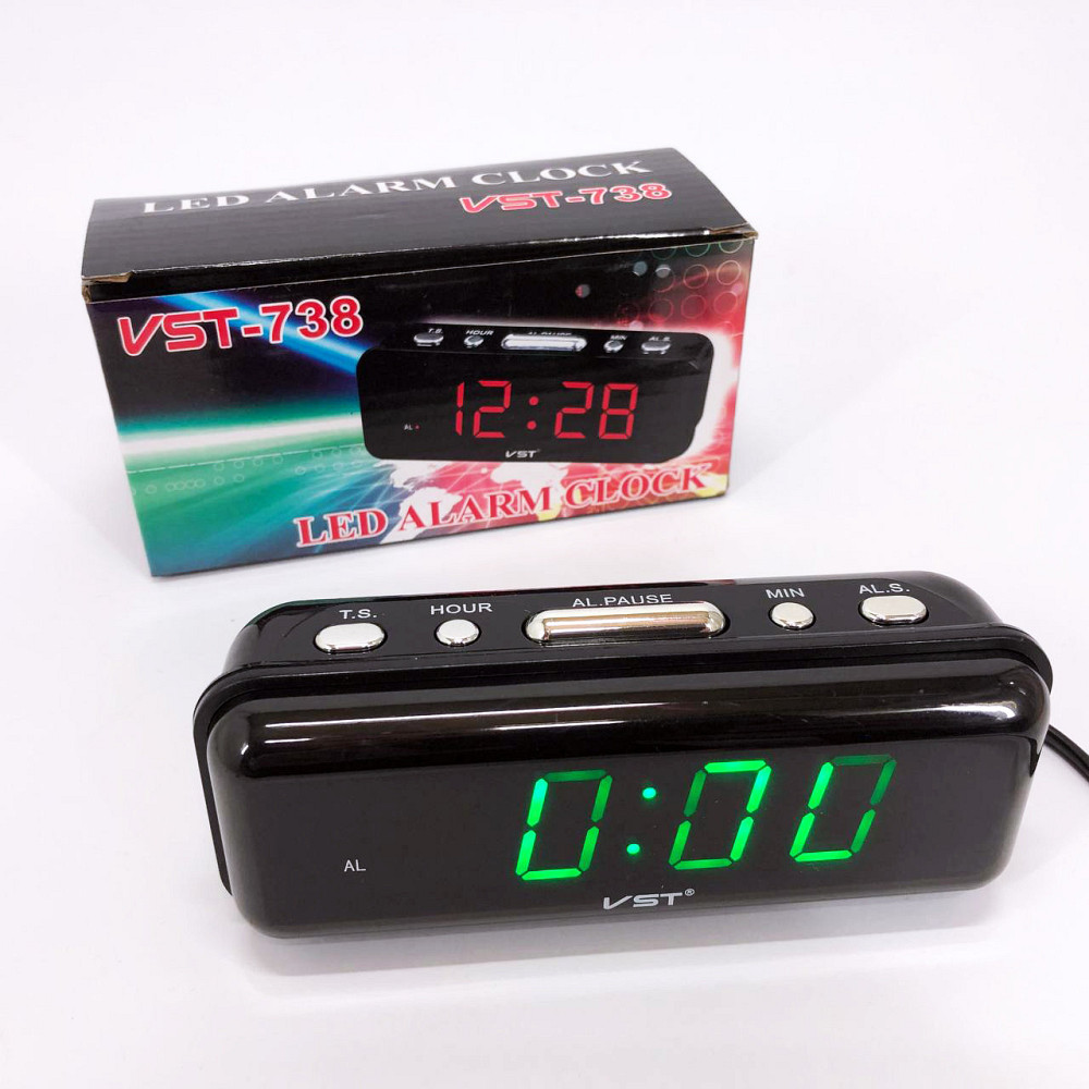 Настольные часы с ярким светодиодным led дисплеем VST-738-4, Настольные цифровые часы OB-591 с подсветкой Киев - изображение 2