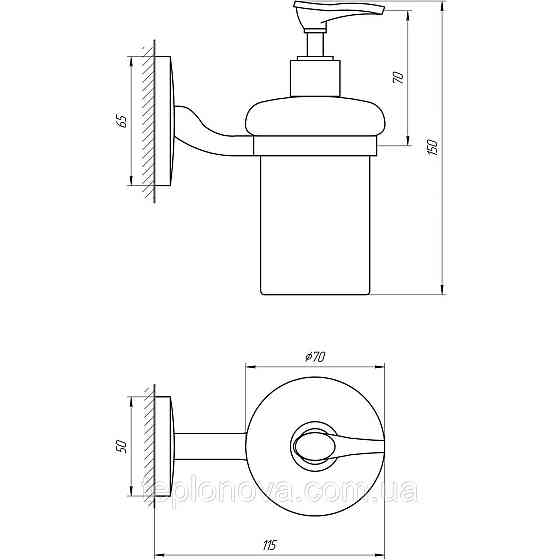 Дозатор жидкого мыла Perfect Sanitary Appliances RM 1401 Черновцы