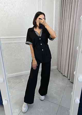 Женский костюм двойка: пиджак и штаны с лампасами в стиле спорт шик турецкий тиар 48/52 Одесса