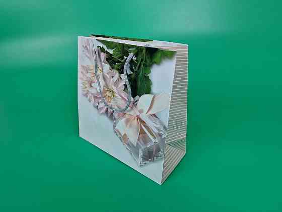 Пакет бумажный подарочный квадратный 23*24*10(артKV-204) (12 шт) Харьков