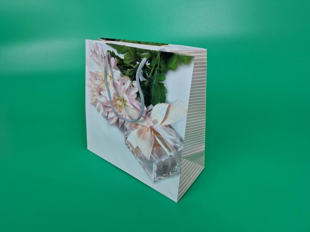 Пакет бумажный подарочный квадратный 23*24*10(артKV-204) (12 шт) Харьков - изображение 1