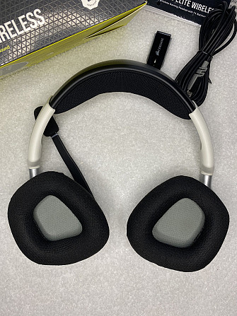 Гарнитура игровая Corsair VOID ELITE Wireless Dolby 7.1 белая, беспроводная, Wi-Fi, наушники CA-9011 Киев - изображение 3