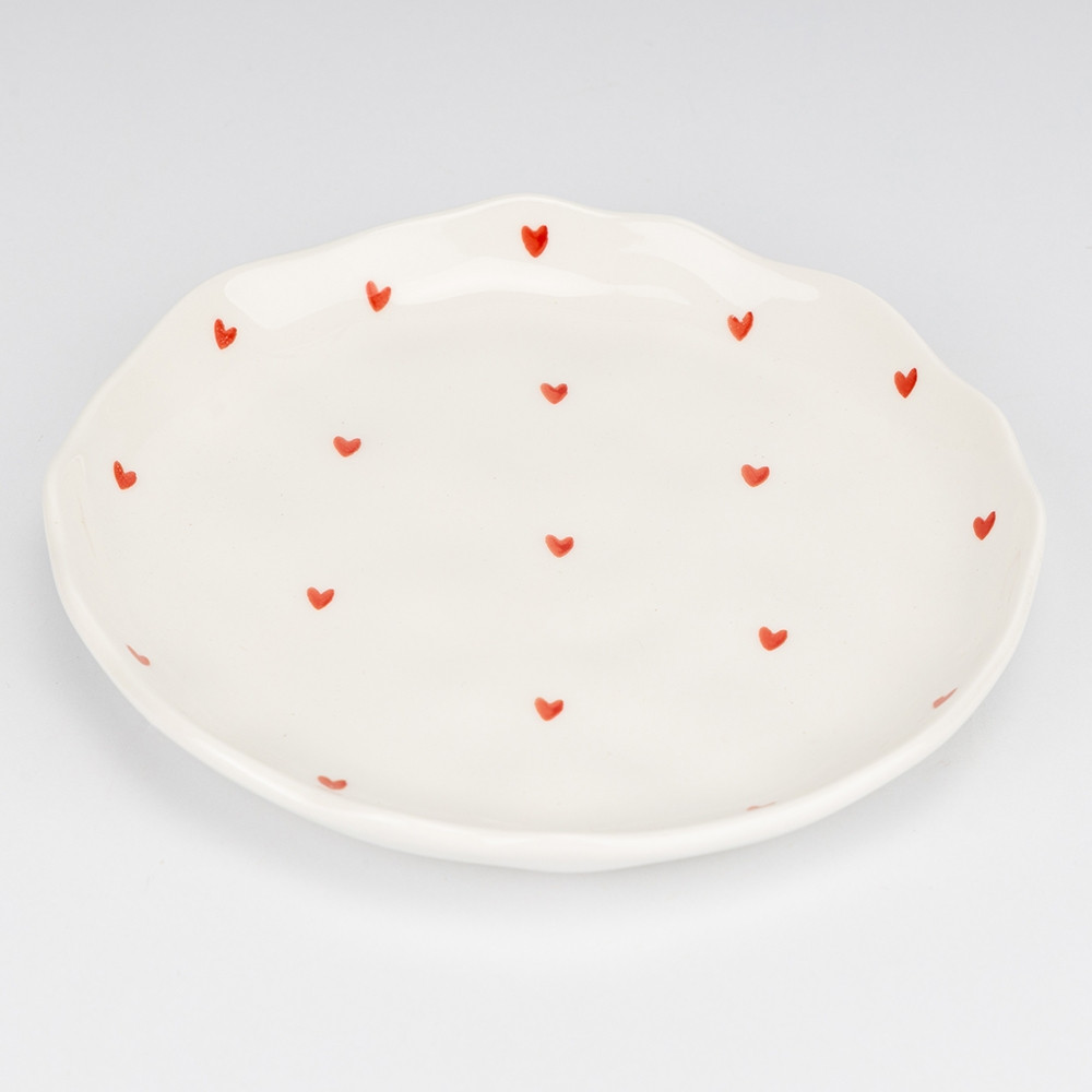 Кружка с блюдцем в нежном дизайне "Маленькие сердечки" 300 мл Винница - изображение 3