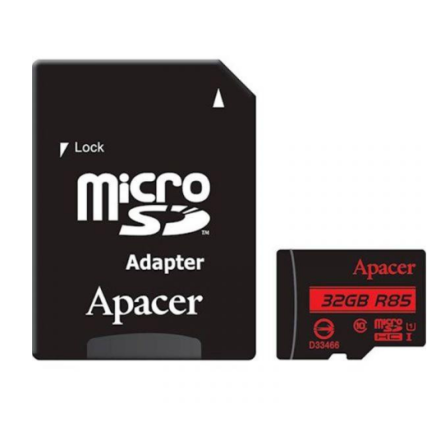 Карта пам'яті microSDHC 32Гб Class 10 (UHS-1) 85Мб/с Apacer + adapter SD Житомир