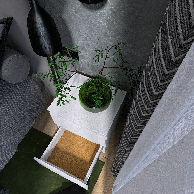 Тумба приліжкова Еверест ТЛ-1 Лайт 45х38х49 см Німфея Альба (DTM-4674) Львів - фото 5