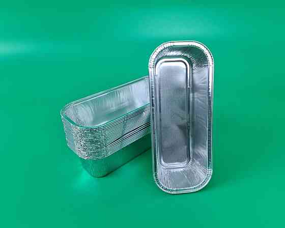 Контейнер из пищевой алюминиевой фольги прямоугольный 575мл R42G 100шт в упаковки (1 пачка) Харьков
