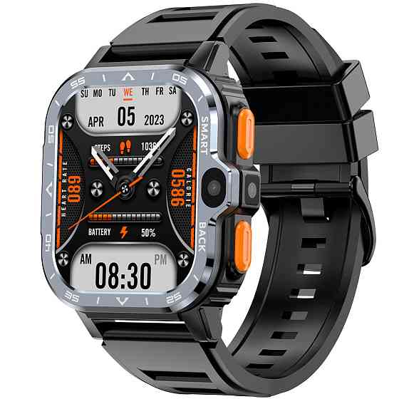 Умные смарт часы Smart Nova Sim Rubber Black (2 ремешка) Черный Винница