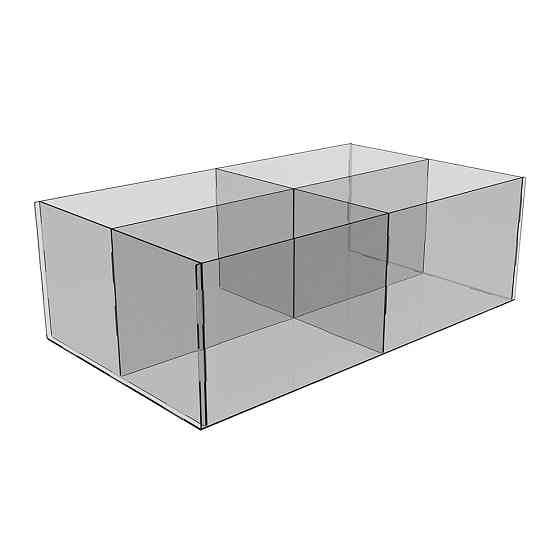 Коробка акриловая EKOSTAR 4 ячейки 310х180х100 Киев