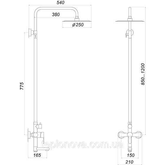 Душевая система Globus Lux MAIN SM-SH-02 Черновцы
