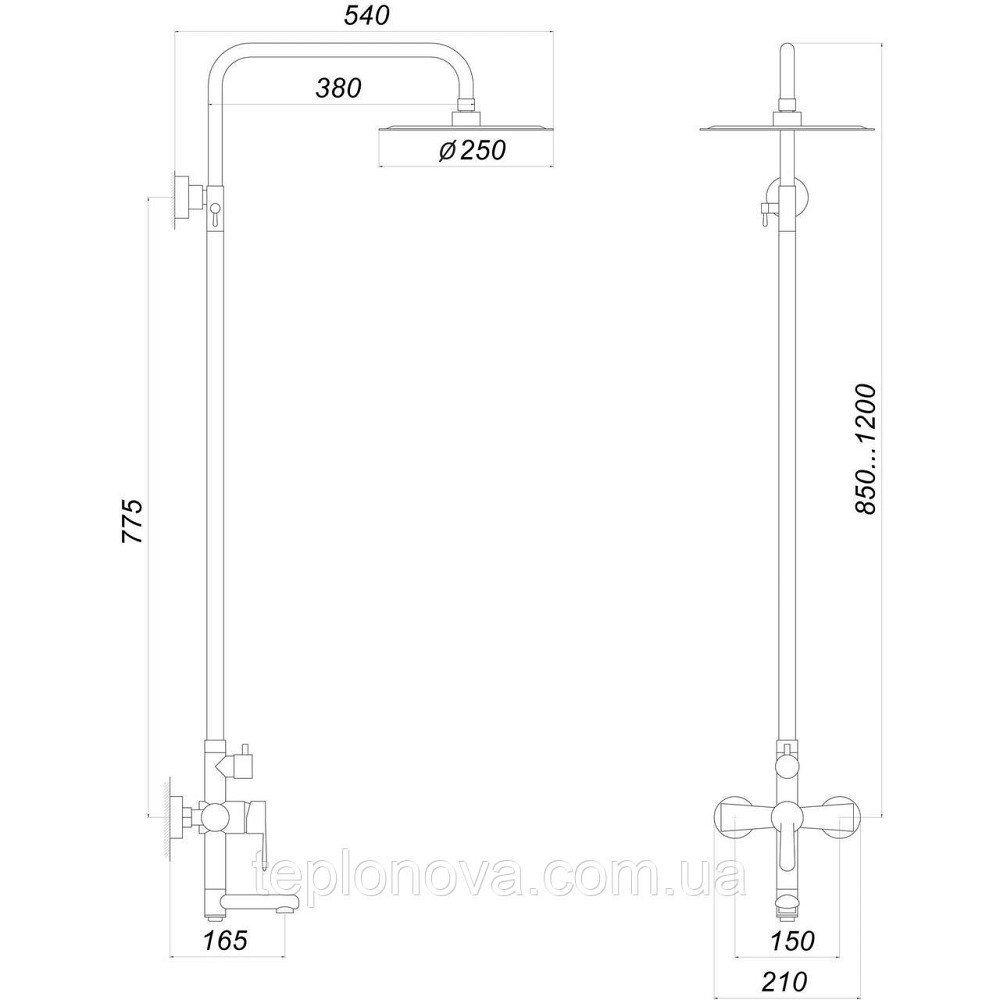 Душевая система Globus Lux MAIN SM-SH-02 Черновцы - изображение 4