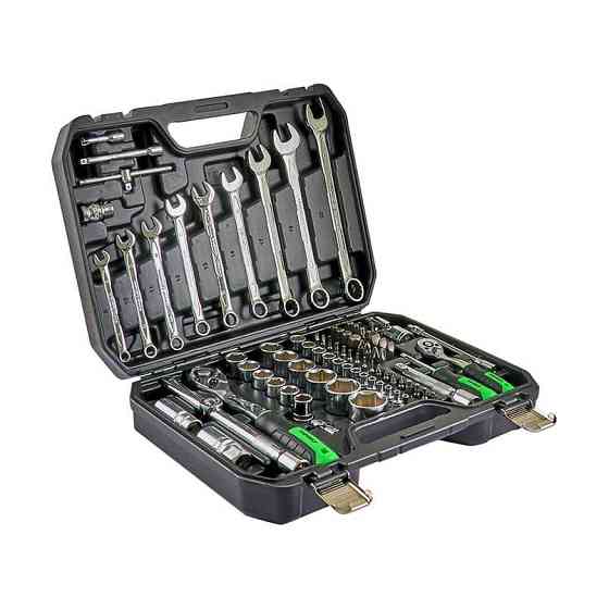 Набір інструментів WINSO PRO 924082, 1/2" + 1/4", 72 зубці, 82 одиниці, Cr-V Ковель
