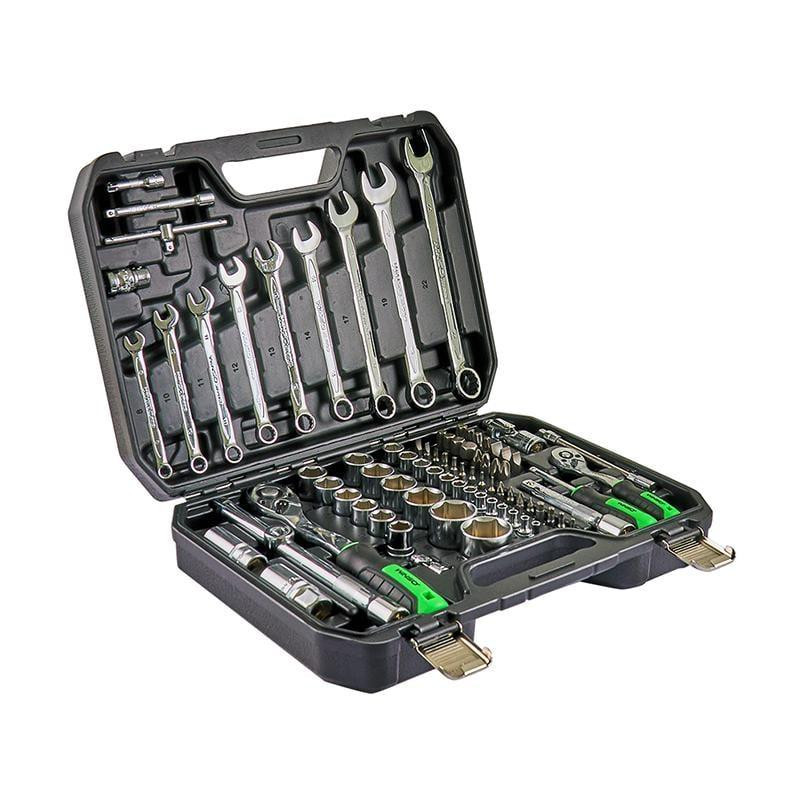 Набір інструментів WINSO PRO 924082, 1/2" + 1/4", 72 зубці, 82 одиниці, Cr-V Ковель - фото 2