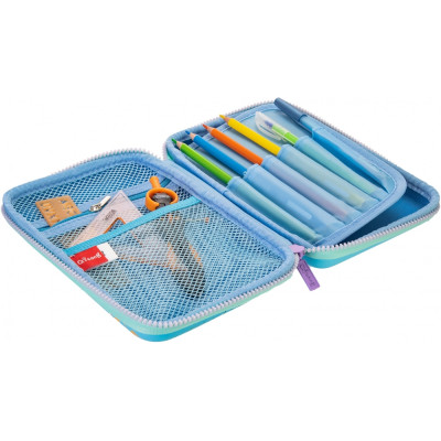 Пенал Cool For School LED 1 отделение с органайзером голубой (QT-5758-Blue) Винница - изображение 3