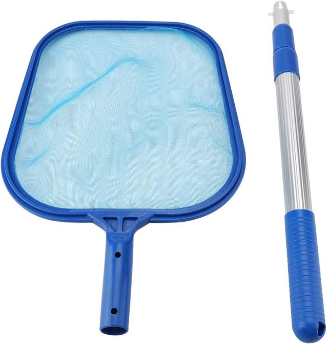 Сачок 28х23см із телескопічною ручкою 43-90 см для очищення басейну Луцьк - фото 1