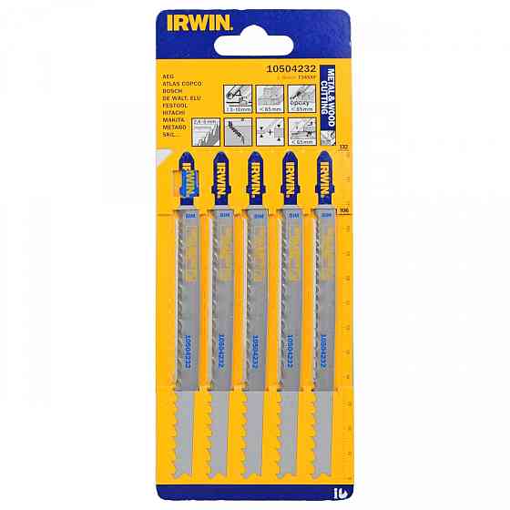 Полотно для лобзика для дерева T111C 5 шт., IRWIN Одеса