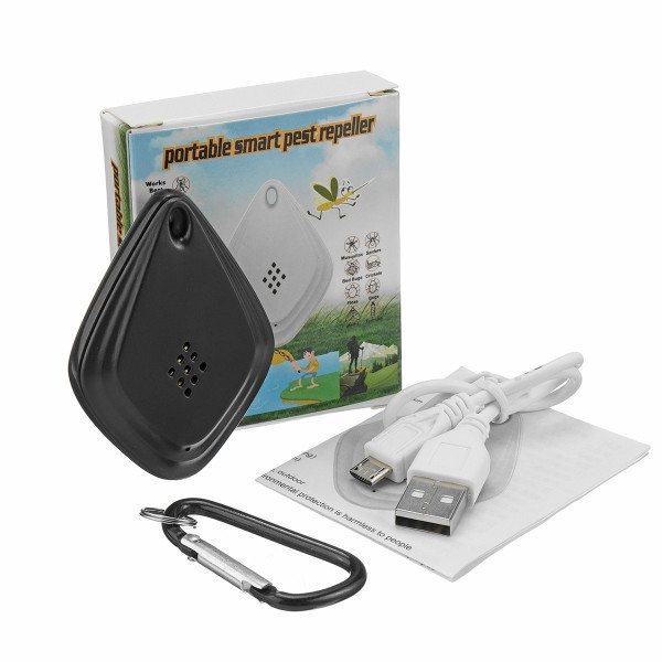 Портативний ультразвуковий відлякувач комарів Smart USB black Дніпро - фото 2