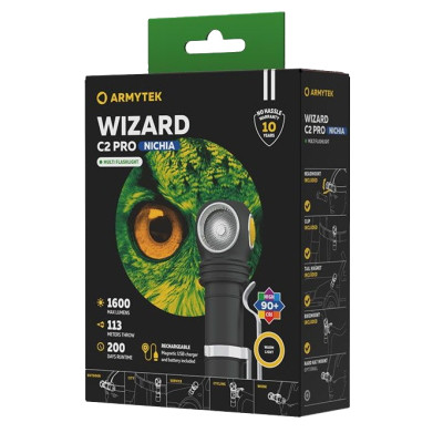 Фонарь Armytek Wizard C2 Pro Nichia Marnet USB Warm (F06801W) Винница - изображение 4