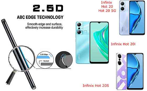 Защитное стекло ArmorGlass для Infinix Hot 20, Hot 20 5G, Hot 20i, Hot 20S – устойчивое к царапинам и ударам Киев