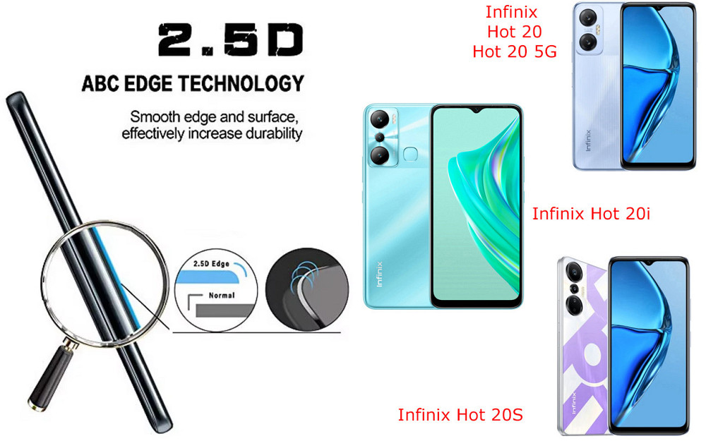Защитное стекло ArmorGlass для Infinix Hot 20, Hot 20 5G, Hot 20i, Hot 20S – устойчивое к царапинам и ударам Киев - изображение 2