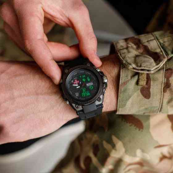 Чоловічий наручний годинник Besta Tattoo ЗСУ (Чорний) Вінниця