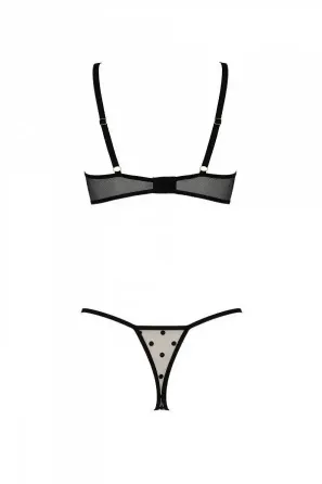 Комплект MARINA SET WITH OPEN BRA beige L/XL - Passion Львов