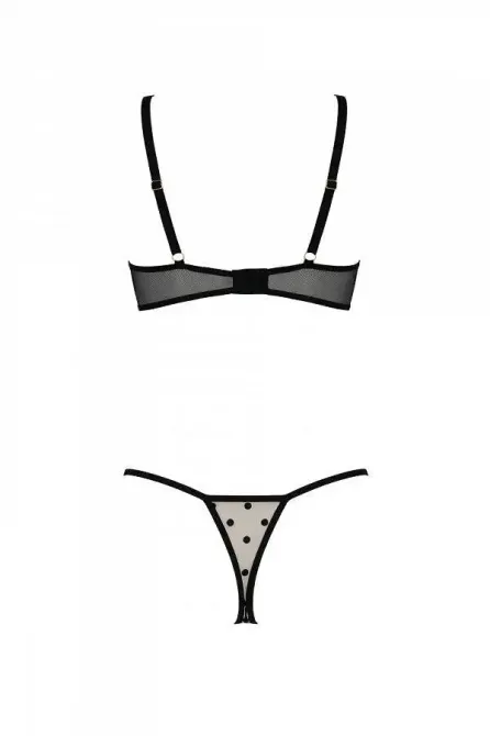 Комплект MARINA SET WITH OPEN BRA beige L/XL - Passion Львов - изображение 4