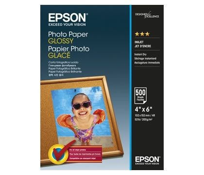 Epson Glossy Photo Paper 100mm x 150mm, 500 л. (C13S042549) Киев - изображение 1