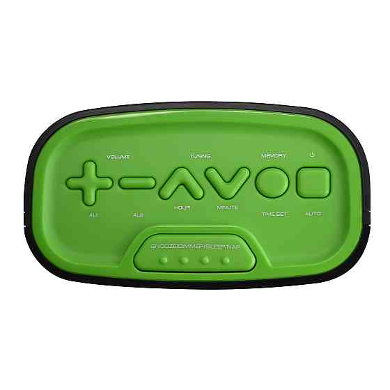 Часы настольные с радио Technoline WT465 Black/Green (WT465 grun) Вінниця