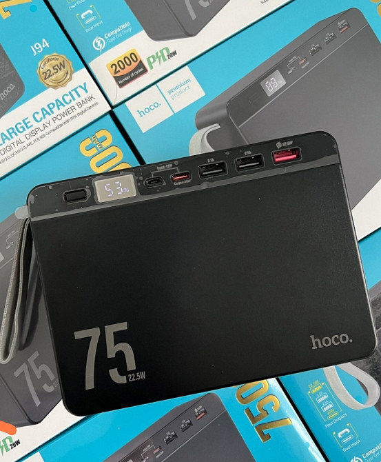 Power bank Hoco 75 000 mah/Портативний акумулятор J94 Overlord 22.5w. Киев - изображение 2