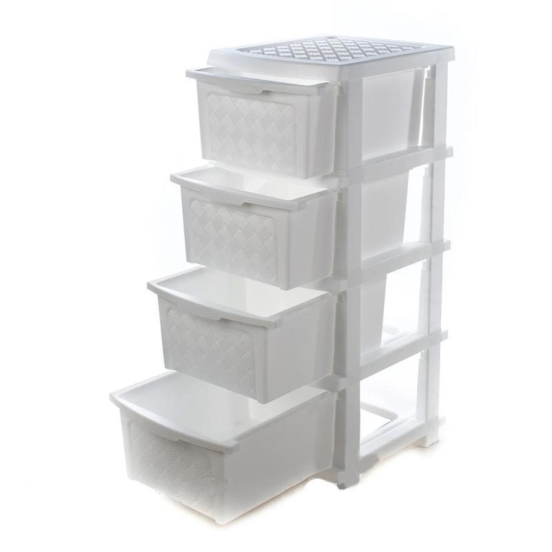 Комод пластиковый белый R-Plastic 