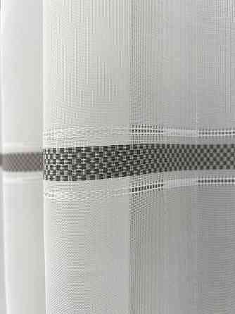 Тюль VR-Textil 2081т Мережка Льон Молочний з сірим 400х270 см (42-1294) Київ