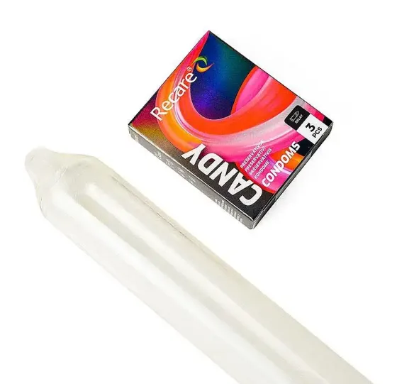 Презервативи Holographic Recare Delay Candy Condoms 3 шт, пролонгувальний ефект, цукерковий аромат Львів