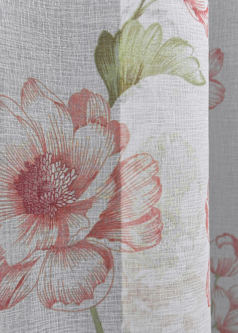 Тюль VR-Textil 1867т Flora Батист Разноцветный 250х270 см (42-0986) Киев - изображение 6