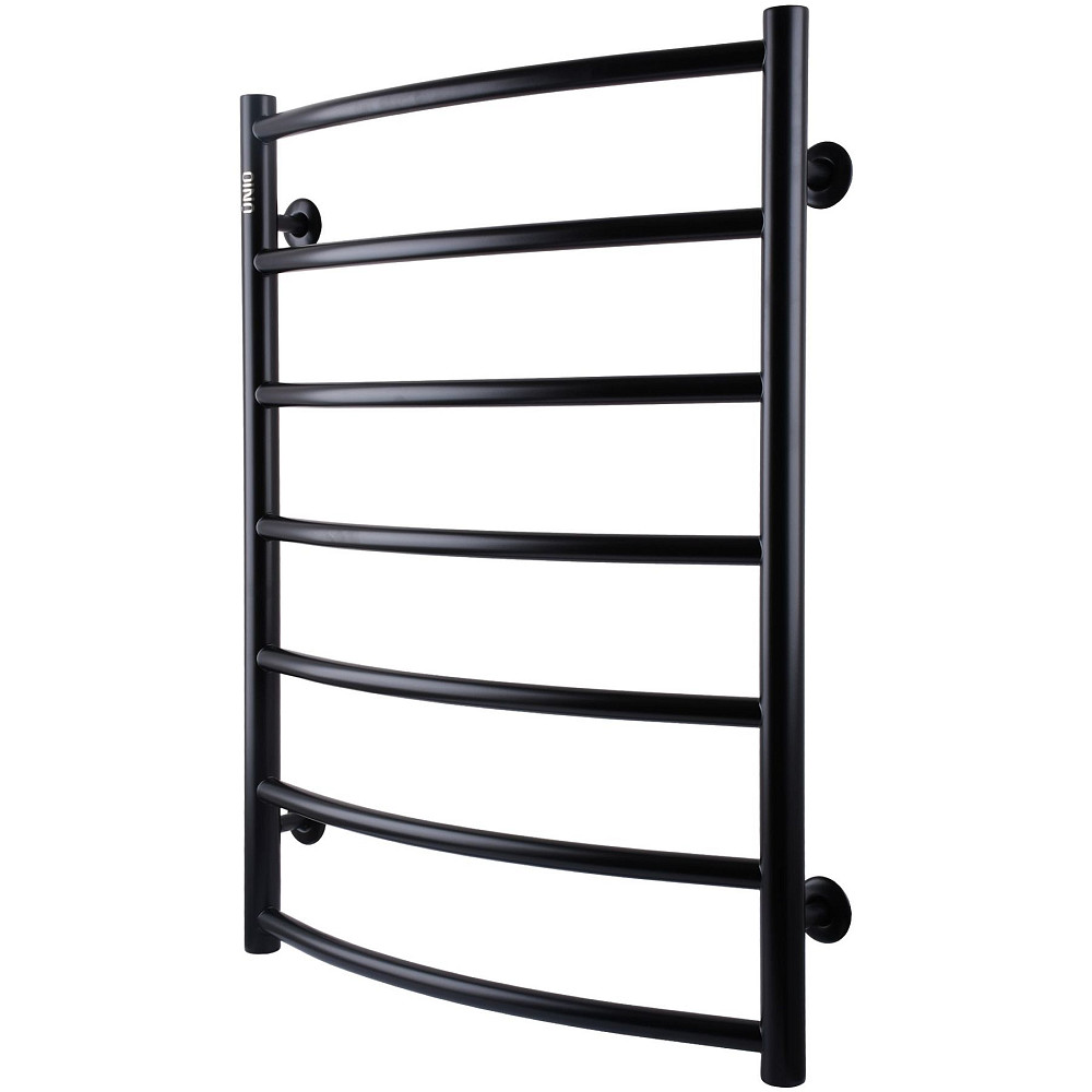 Рушникосушарка UNIO LD W 700-500-7 BLK Драбинка Дуга вода чорна Киев - изображение 2