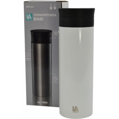 Термокружка Line Art Bari 450 мл білий (8085LA-8) Винница - изображение 4