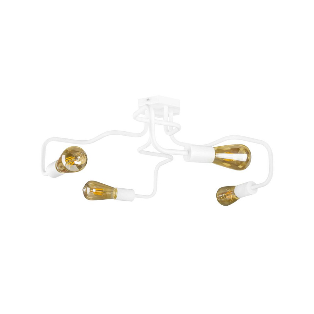 Потолочная люстра паук лофт белая 4 лампы Laminari NL 5526-4 W Одесса - изображение 1