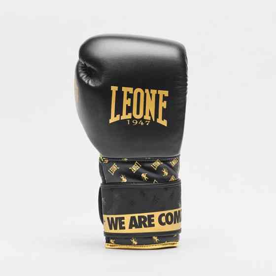 Боксерські рукавиці Leone GN220 DNA Black 12 унцій (бинти 4 м. в комплекті) Каменское